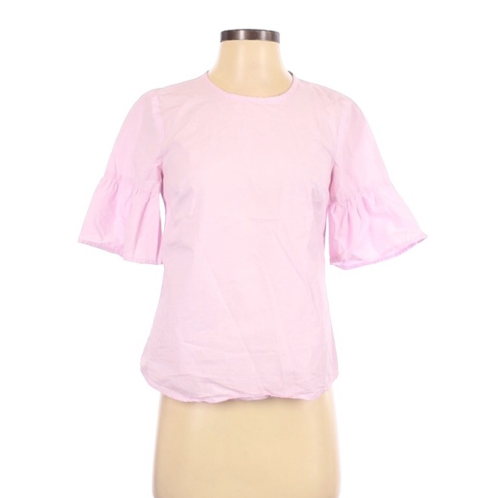 J Crew pink button top XXS